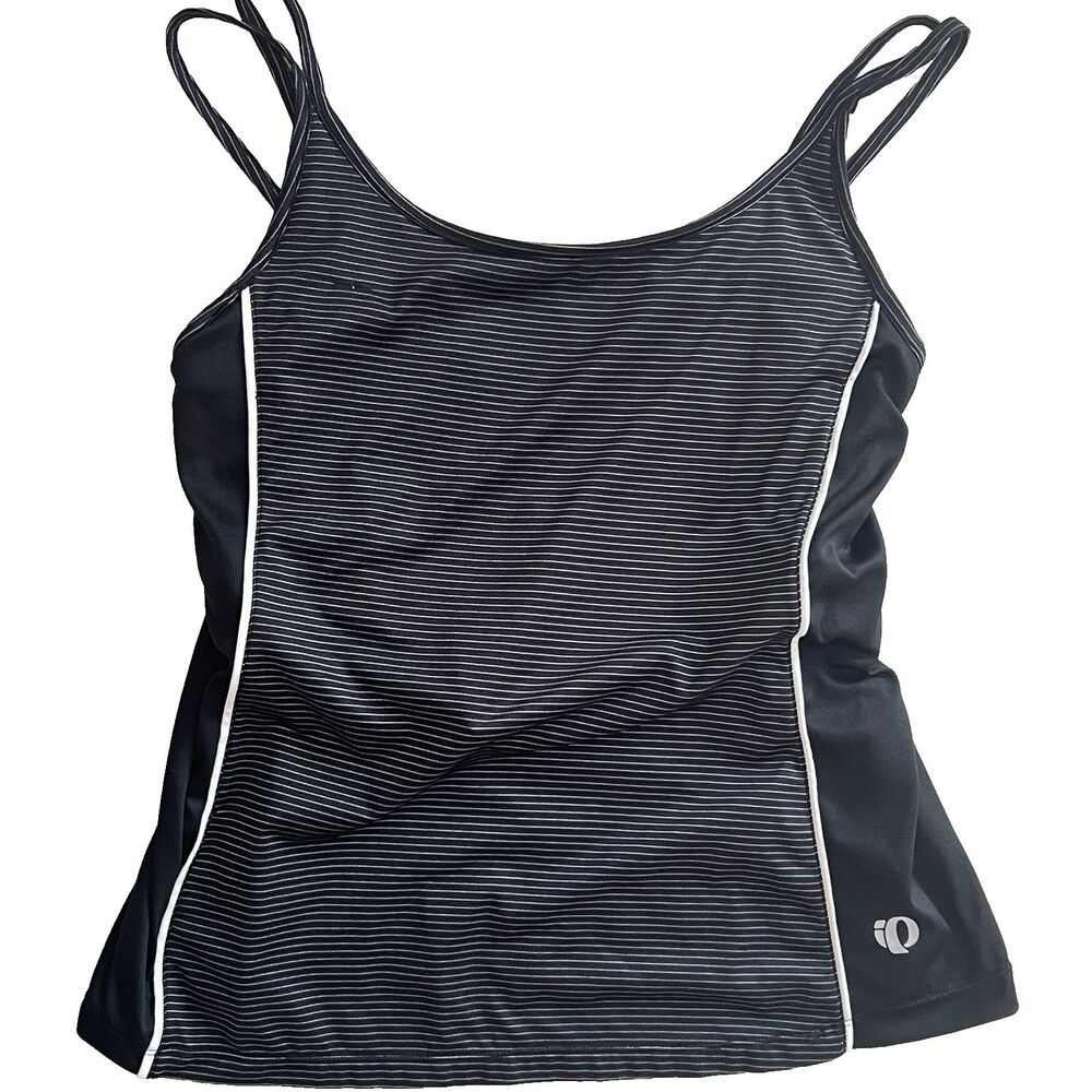 Pearl Izumi Womens Tank Top XL Built in Bra Back Pockets